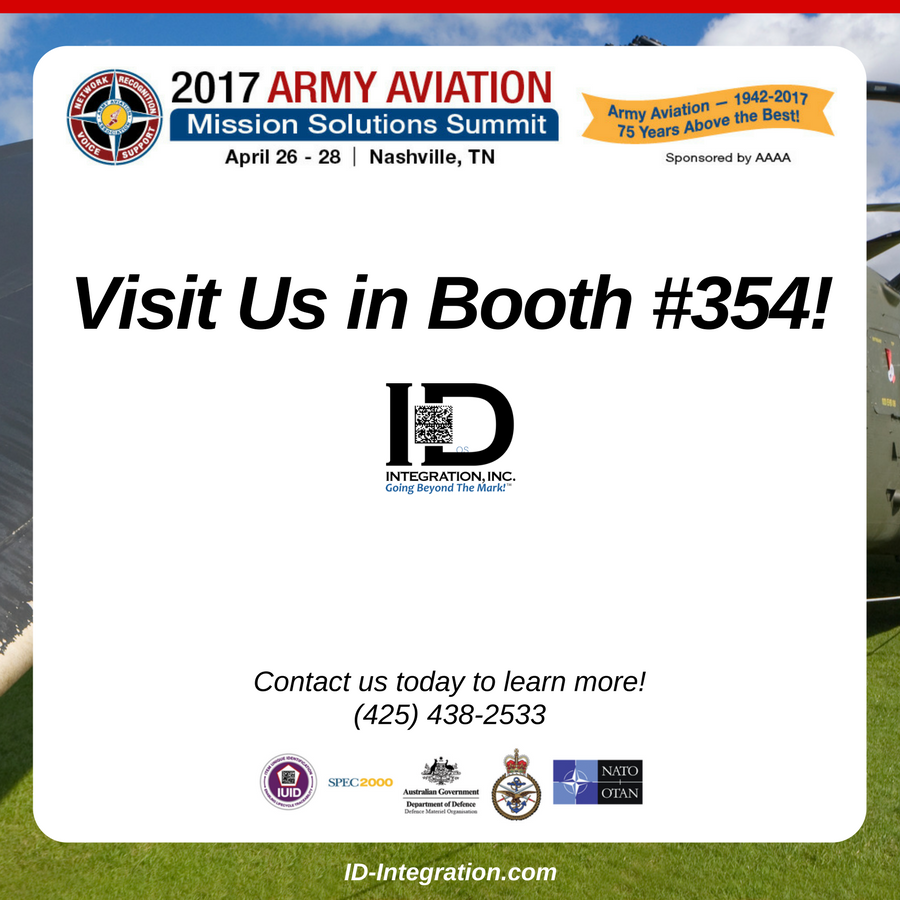Shows signage to visit ID Integration in Booth 354 at Summit17